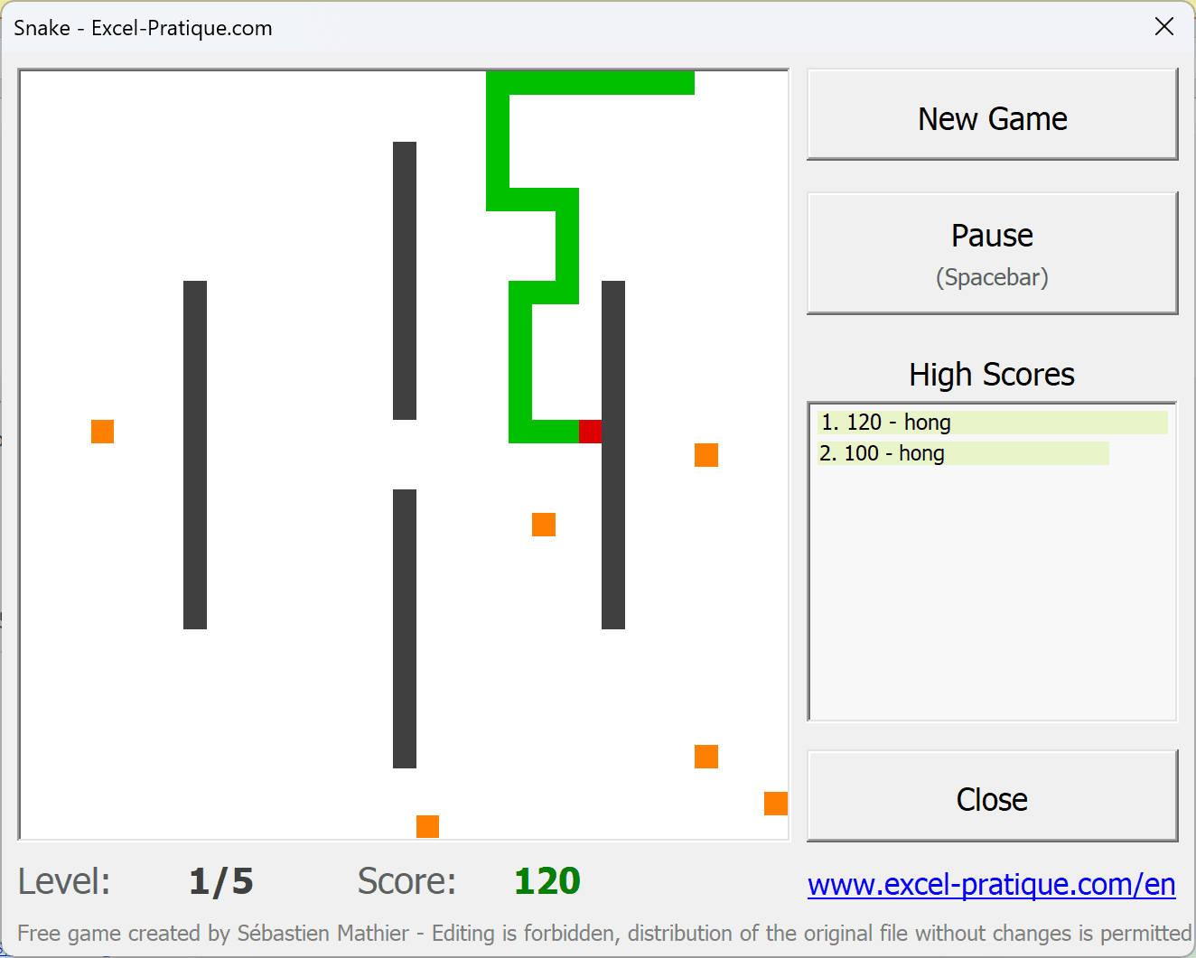 Snake Game Illustration